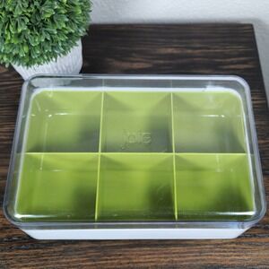 Joie MSC Tea Storage Box With Lid and 6 Compartments Plastic Organizer